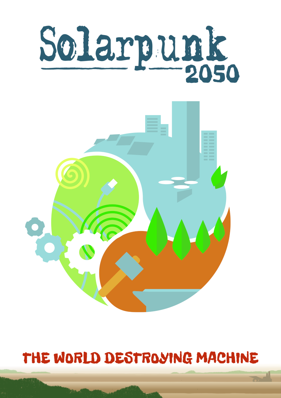 The cover of the Solarpunk 2050 Quickstarter